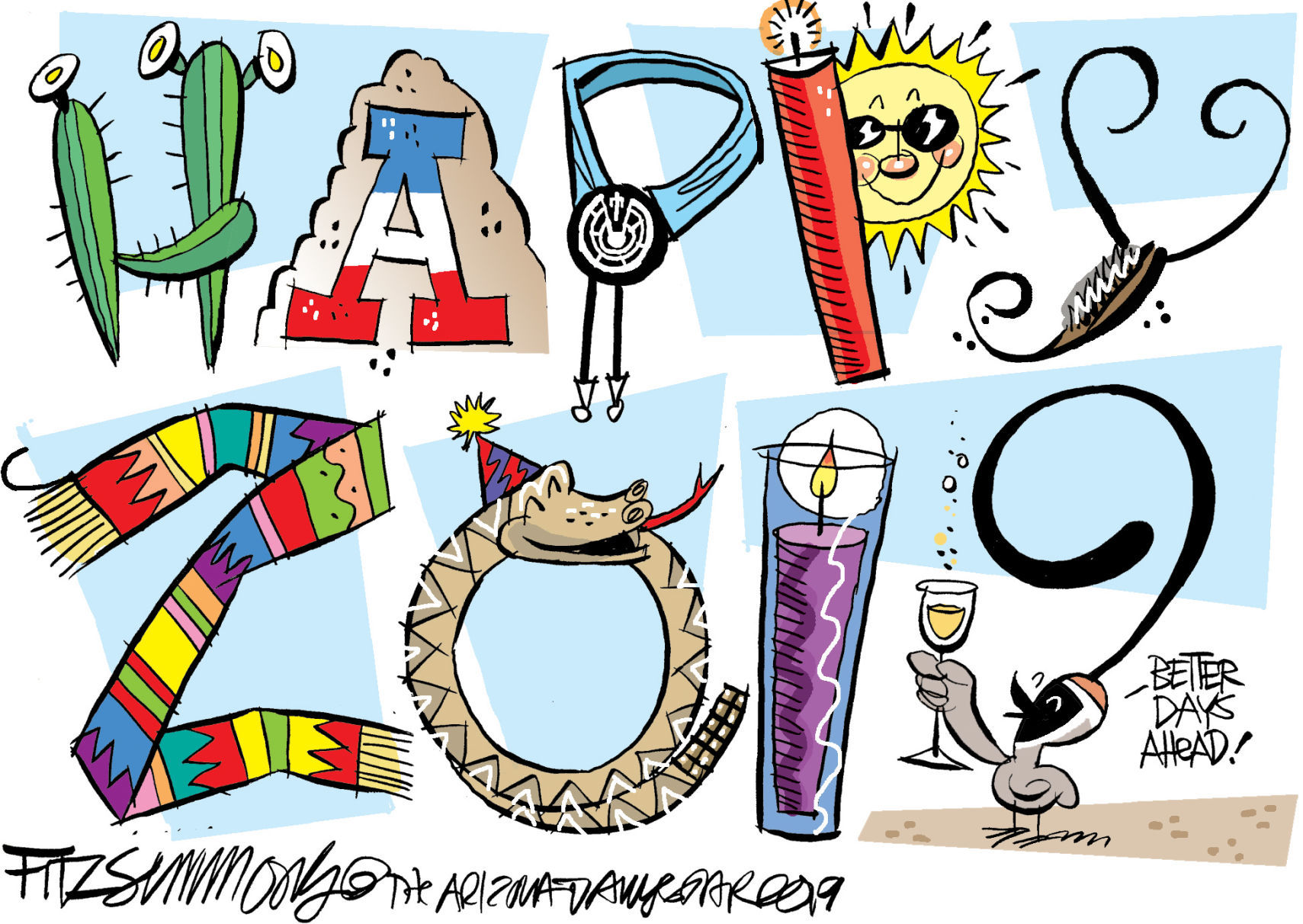 Daily Fitz Cartoon: Happy New Year
